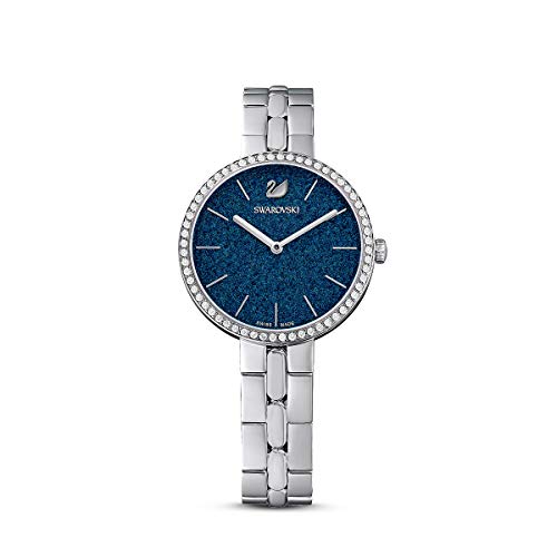 Swarovski Reloj Cosmopolitan, brazalete de metal, azul, acero inoxidable