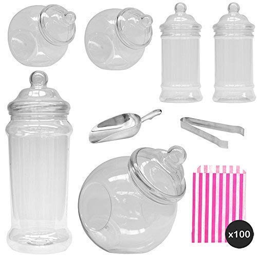 Sweet Jar Kit - 6 tarros mezclados, color rosa