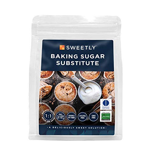 Sweetly Baker, sustituto de azúcar granulado, edulcorante a base de eritritol y stevia – sin xilitol GMO (500 g)