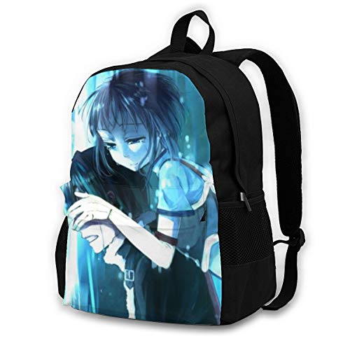 Sword Art Online Kirigaya Kazuto - Mochila de viaje para adultos, ligera, resistente, de gran capacidad, color negro, Negro (Negro) - Black-48