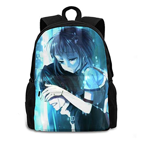 Sword Art Online Kirigaya Kazuto - Mochila de viaje para adultos, ligera, resistente, de gran capacidad, color negro, Negro (Negro) - Black-48