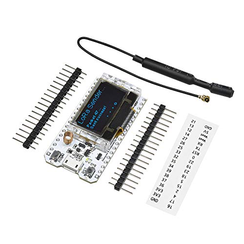 SX1276 Lora ESP32 LX6 Dual-Core 0.96 Pulgadas Blue OLED Bluetooth WiFi Kit 32 Módulo CP2012 IOT Junta de Desarrollo 868MHZ 915MHz para Arduino (SX1276(V2), 868-915MHz