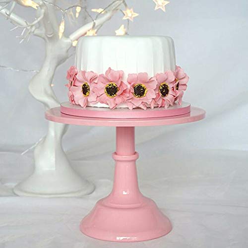 Syfinee Cake Display Stand Dessert Cupcake Serving Plate Round 10 Inch for Wedding Party