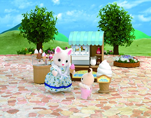 SYLVANIAN FAMILIES- Soft Serve Ice Cream Shop Mini muñecas y Accesorios, Multicolor (Epoch para Imaginar 5054)