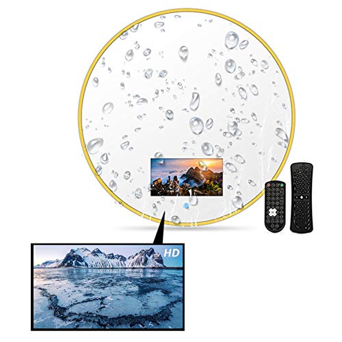 SYN-GUGAI Smart Touch Android IP66 TV para baño a Prueba de Agua Diseño Elegante Full HD con Wi-Fi Incorporado, Bluetooth, Altavoces Integrados, TV de Alta definición, Pantalla sin Ranas,40 * 40cm