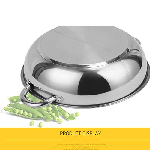 SYY-ES Mejor Venta de Acero Inoxidable de la Serie de Cocina Hot Pot Doble Split Doble Inferior Gruesa Cocina de inducción Olla Universal Pot Olla sin Recubrimiento,S