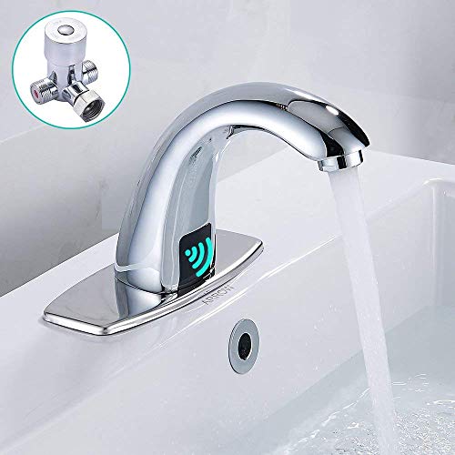 SZIVYSHI Sensor Automático Grifo de Lavabo Fría Y Caliente Mezclador Grifo 3 Años Garantía Diseño único