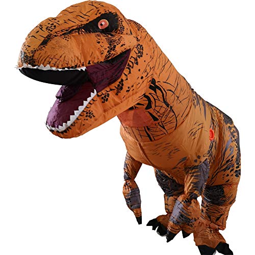 T-Rex Inflatable Dinosaur Mascot Party Costume Fancy Dress Cosplay Outfit Adult …