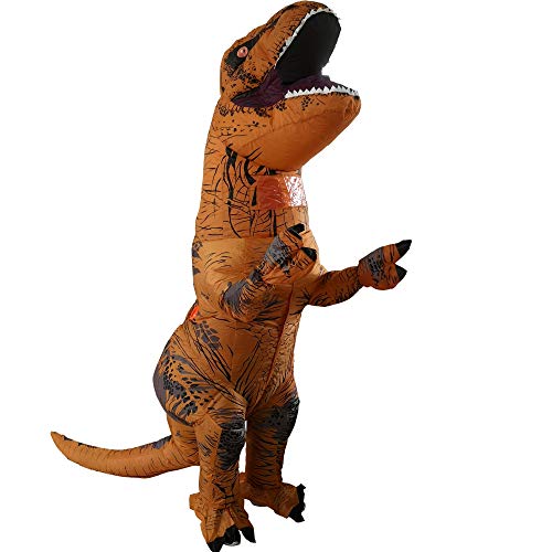 T-Rex Inflatable Dinosaur Mascot Party Costume Fancy Dress Cosplay Outfit Adult …