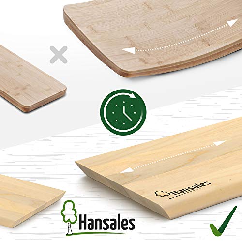 Tabla de Cortar Mediana para la Cocina - 37 X 24 X 2 cm – 4 Variaciones – Aprobado por FSC – Ecologica Hecha de Madera de Abedul – Adecuada para Cortar Pan Vegetales Frutas Carne Pescado