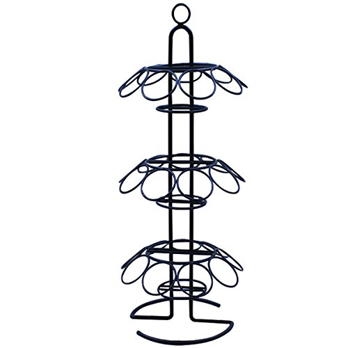 TableCraft Cono de Desechables Soporte, sujeción de hasta 27 Conos, Metal con Recubrimiento de Polvo, 18 cm x 42,5 cm, Color Negro