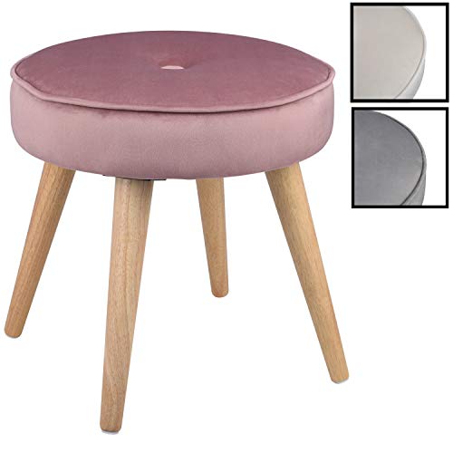 Taburete con 4 Patas - Aprox. Ø 40 cm - Asiento Extra Grueso: Aprox. 8,5 cm - Puede Cargar hasta 120 kg - Taburete