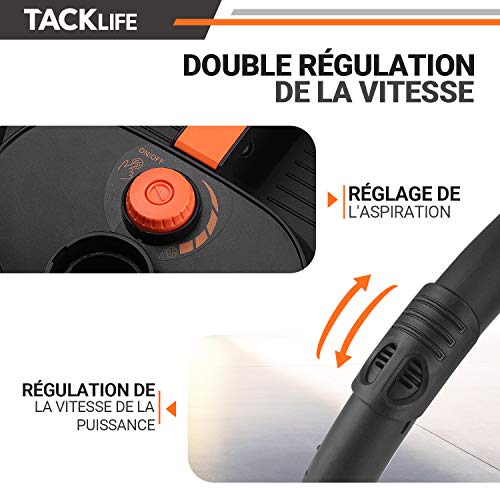 TACKLIFE Aspirador Seco Húmedo, 1200W 20L Compacto Aspiradora Hogar con silenciador, Ahorro de energía, para Uso en el hogar o vehículos