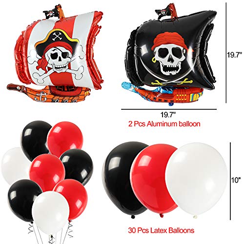 Tacobear Pirata Decoraciones Cumpleaños Party Decoracion Pirata Globos Pirata Guirnalda Cake Topper Banner Cumpleaños Pirata para Niños