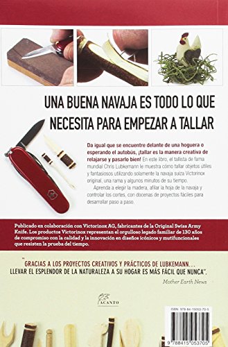 Talla en madera con la navaja suiza victorinox