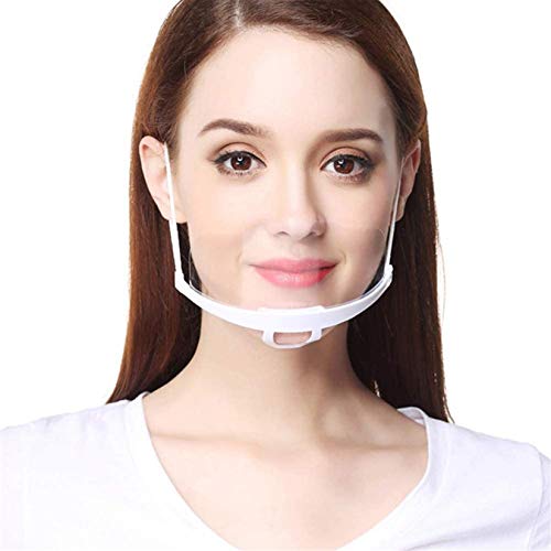 Tankaa Mode_Face_ 10Work Wear Hombres Mujeres Plastic Plastic Transparent Kitchen Service 10 pcs