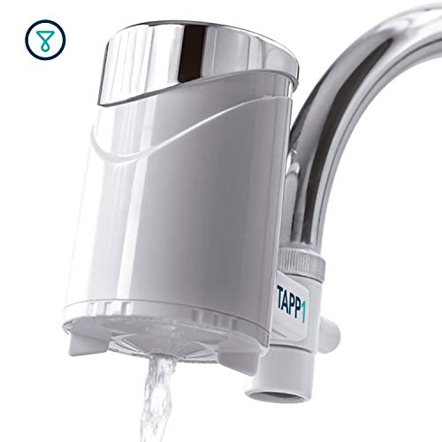 TAPP Water TAPP 1 - Sistema de Filtración para grifo - Filtra cloro, sedimentos, oxido, nitratos, pesticidos y elimina mal sabor y olor. Filtro de agua para grifo