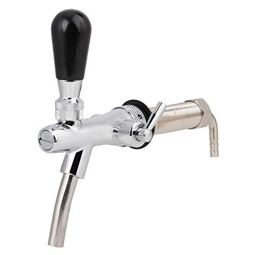 Tarente Ajustable Cerveza Grifo de Control de Flujo de 4 Pulgadas Grifo con caña Toque Kit Compatible con Homebrew Cerveza de Barril