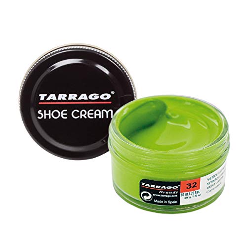 Tarrago Shoe Cream Jar 50 ml - Crema tinta para zapatos y bolsos, unisex, adulto, Verde espinace (Spinach Green 32), 50 ml