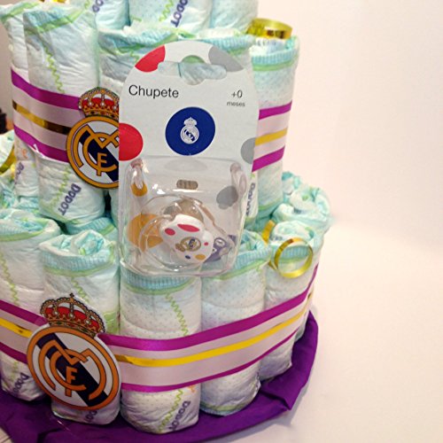 Tarta de pañales DODOT Real Madrid+accesorios