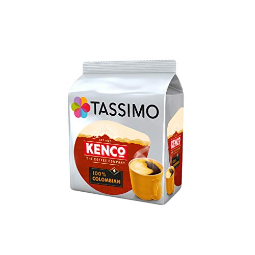 Tassimo Coffee Kenco Bundle Cápsulas de Café - Kenco Americano Smooth/Americano Grande/reine kolumbianische - 5 Paquetes (80 Porciones)