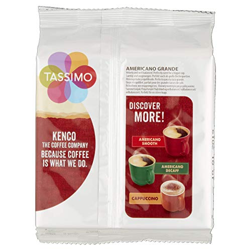 TASSIMO Kenco Americano Grande16 T DISCs (Pack of 5, Total 80 T DISCs)