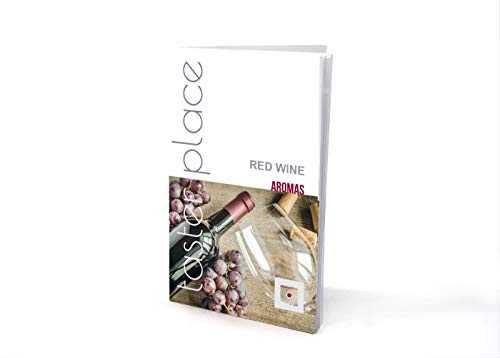 TASTERPLACE Aromas de Vino Tinto Versión en inglés - Kit de Aromas para cata de Vino - para sumilleres y Aficionados - Sommelier Set