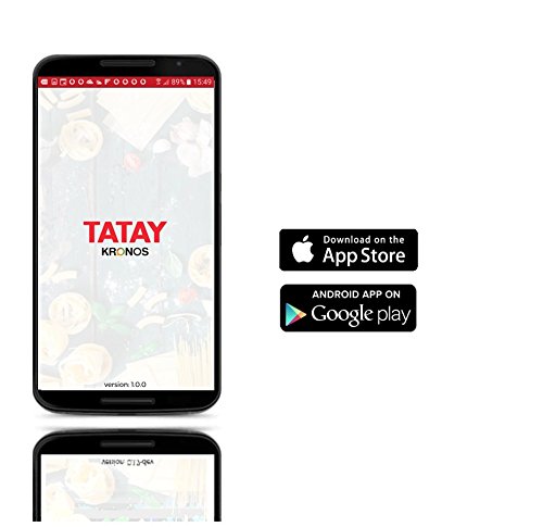 Tatay 1187100 Contenedor De Alimentos Rectangular Con Código Qr Y App Exclusiva, Translúcido, 21.4 X 10.5 X 5.9