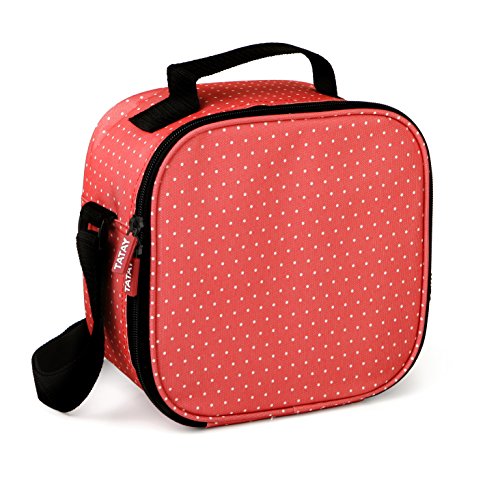 TATAY Urban Food Casual - Bolsa térmica porta alimentos con 4 tapers herméticos incluidos, 3 litros de capacidad, Rojo (Red Strawberry), 22.5 x 10 x 22 cm