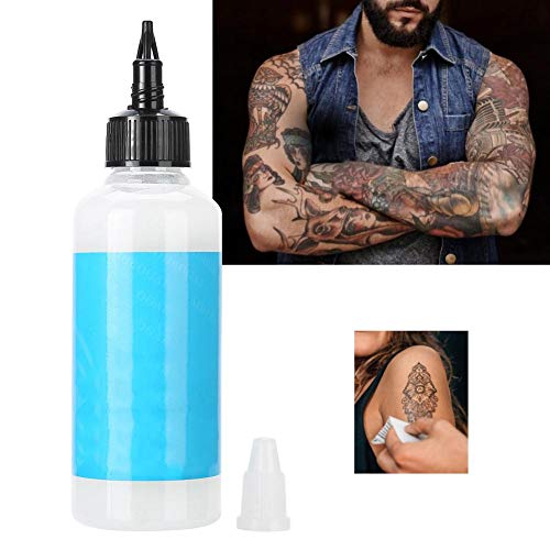 Tattoo Transfer Gel, Solución de transferencia de tatuajes profesional de 90ml Gel Plantilla Crema Imprimación, Pomada segura de larga duración Arte corporal para tatuajes