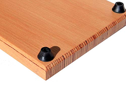 TAULA MADRID Tabla de Cortar Cocina Madera de Haya 100% Natural Antibacteriana Lisa Profesional Salvaencimera Resistente Antideslizantes 28x17x3