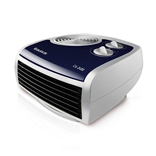 Taurus CA-2400 Calefactor horizontal, 2400 W, 3 Velocidades, Azul, Color Blanco