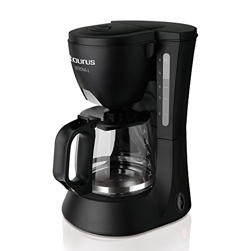 Taurus Cafetera Goteo Verona 6 6 Tazas, 600 W, 6 Cups, plástico, Negro