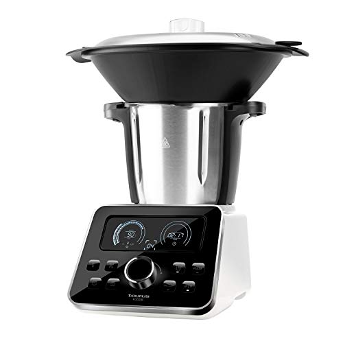 Taurus Foodie Robot de cocina programable, 1500 W, 3.5 litros, Acero Inoxidable, Negro Inox