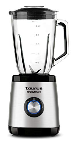 Taurus Optima Magnum Batidora de vaso, 1000 W, 1.5 L, acero inoxidable