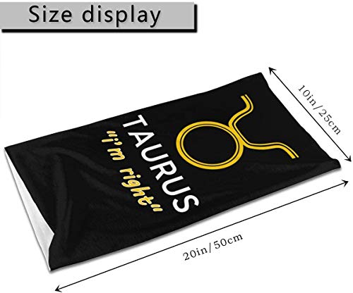 Taurus Zodiac Sign Face Cover Bandanas Seamless Head Scarf Transpirable Para Hombre Mujeres