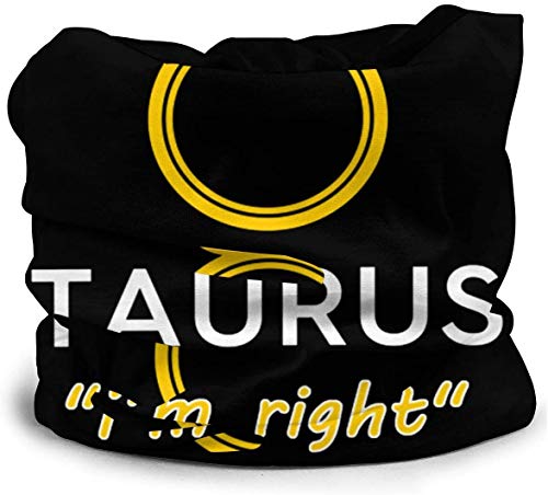 Taurus Zodiac Sign Face Cover Bandanas Seamless Head Scarf Transpirable Para Hombre Mujeres