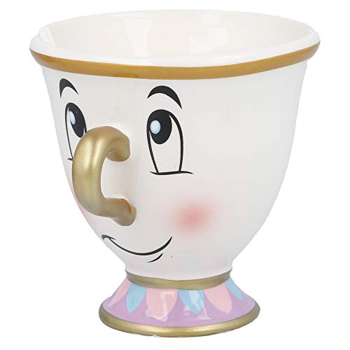 TAZA CERAMICA 3D 190 ML | CHIP LA BELLA Y LA BESTIA EN CAJA REGALO