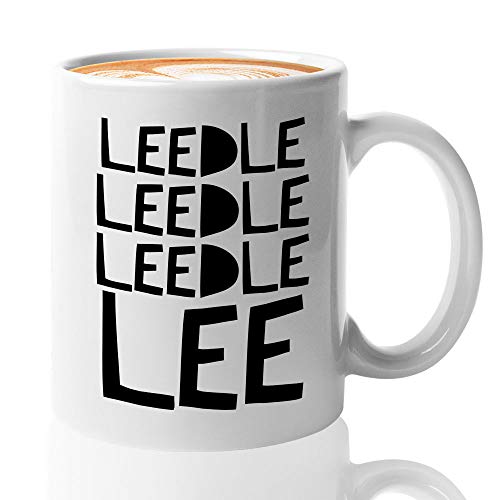 Taza de café con diseño de Leedle Leedle Leedle Lee de Patrick Animated TV Series Cartoon Fictional Character Sea Star regalo para amigo Coworker, 325 ml