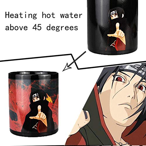 Taza De Taza De Naruto Sasuke Vs Itachi Uchiha Taza De Té De Café Sensible A La Temperatura del Calor Que Cambia De Color Amigos-Bk2_301-400Ml