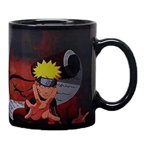 Taza De Taza De Naruto Sasuke Vs Itachi Uchiha Taza De Té De Café Sensible A La Temperatura del Calor Que Cambia De Color Amigos-Bk2_301-400Ml