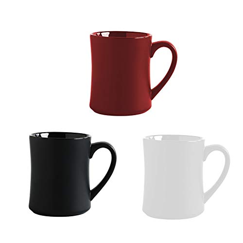 Tazas De Té Taza De Cerámica De Gran Capacidad De 550 Ml Taza De Pareja Mate Simple Americana Desayuno Casero Taza De Café Con Leche-Blanco_550Ml