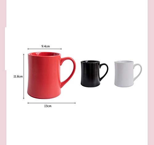 Tazas De Té Taza De Cerámica De Gran Capacidad De 550 Ml Taza De Pareja Mate Simple Americana Desayuno Casero Taza De Café Con Leche-Blanco_550Ml