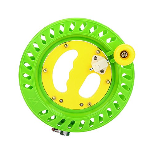 Tbest Carrete Devanadera Kite Line Winder Winding Reel Grip Wheel, 22cm Profesional Outdoor Plastic Kite de Pesca al Aire Libre Línea Spool Reel Wheel Holder Winding Flying Tool Accesorio(Verde)