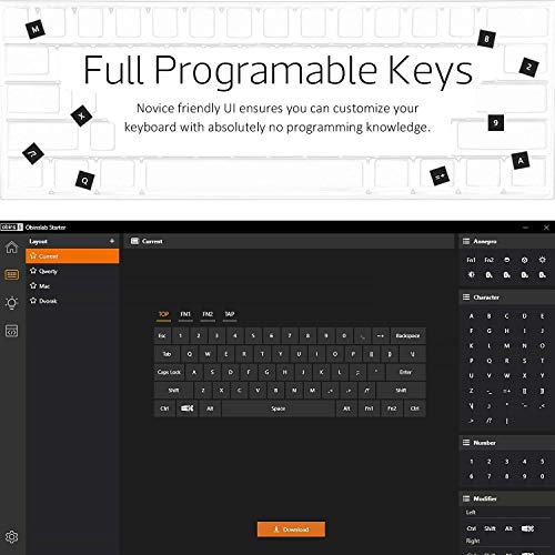 Teclado mecánico, las teclas de flecha en el teclado, hasta 8 horas de duración extendida de la batería, Encuadre de teclas programables, True retroiluminados, Perfe for juegos, uso de Trabajo Inicio