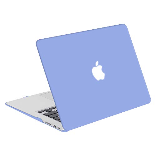 TECOOL Funda MacBook Air 13 Pulgadas (Versión: 2010-2017), Delgado Cubierta Plástico Dura Case Carcasa con Tapa del Teclado para MacBook Air 13.3 Pulgada (Modelo: A1466 / A1369) - Serenidad Azul