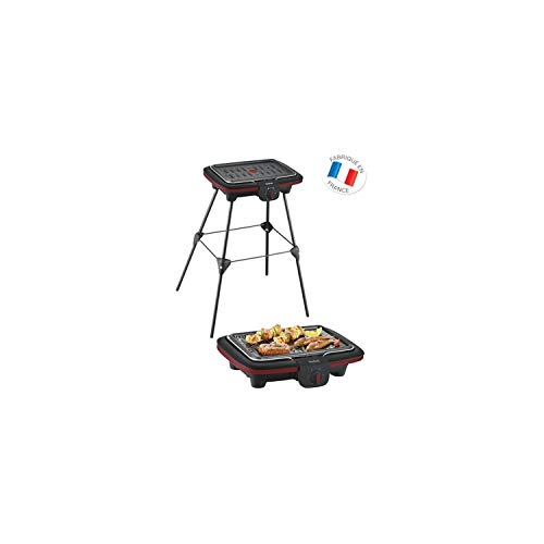 Tefal CB902O12 Parrilla Eléctrico 2300W Negro - Barbacoa (2300 W, Parrilla, Eléctrico, Parrilla + plancha, Negro, Rectangular)