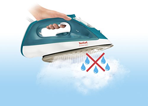 Tefal Easy Gliss FV1542E1 - Plancha de vapor 2100 W, golpe vapor 100 gr/min y vapor continuo de 25 gr/min con suela Ultragliss Diffusion cerámica con diseño muy ligero, fácil manejo