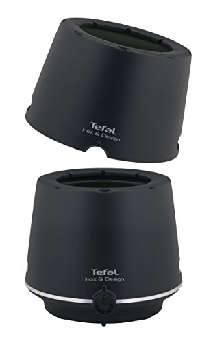 Tefal EF256812 Fondue INOX & Design con Pared Aislante, 8 Tenedores, Apta para lavavajillas y Segura Que lo Hace Todo Incluye la innovadora tecnología Thermo-Respect