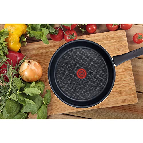 Tefal Elegance C36702 Sartén Multiuso Alrededor - Cacerola (Alrededor, Sartén Multiuso, Negro, Fuerza de Titanio, 175 °C, Aluminio)